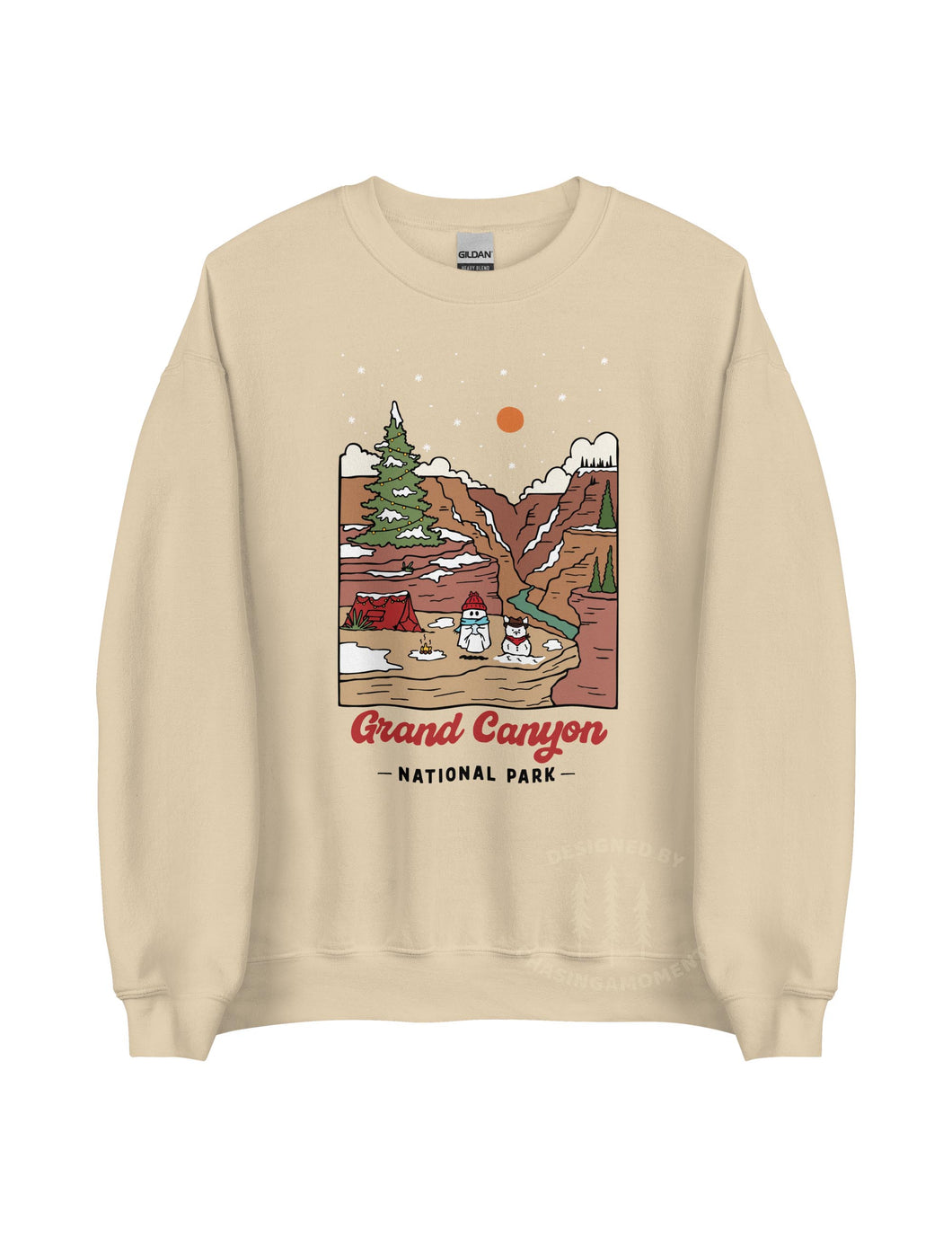 Winter Grand Canyon National Park Unisex Sweatshirt | SAND