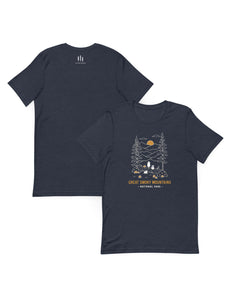 Great Smoky Mountains Spooky National Park Unisex t-shirt | HEATHER NAVY