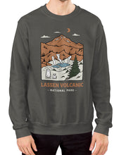 Load image into Gallery viewer, Lassen Volcanic Spooky National Park Unisex Sweatshirt | CHARCOAL