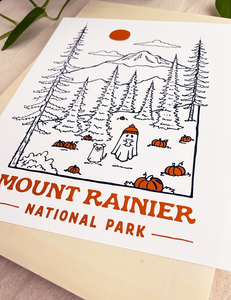 Mount Rainier Spooky National Park 11x14 inch Art Print