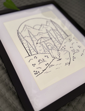 Load image into Gallery viewer, Original INK | FRAMED Spooky National Park OLYMPIC