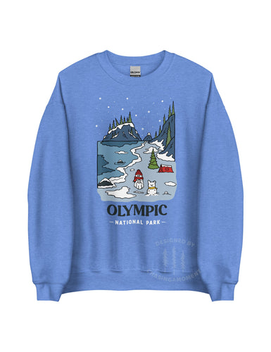 Winter Olympic National Park Unisex Sweatshirt | HEATHER DEEP ROYAL