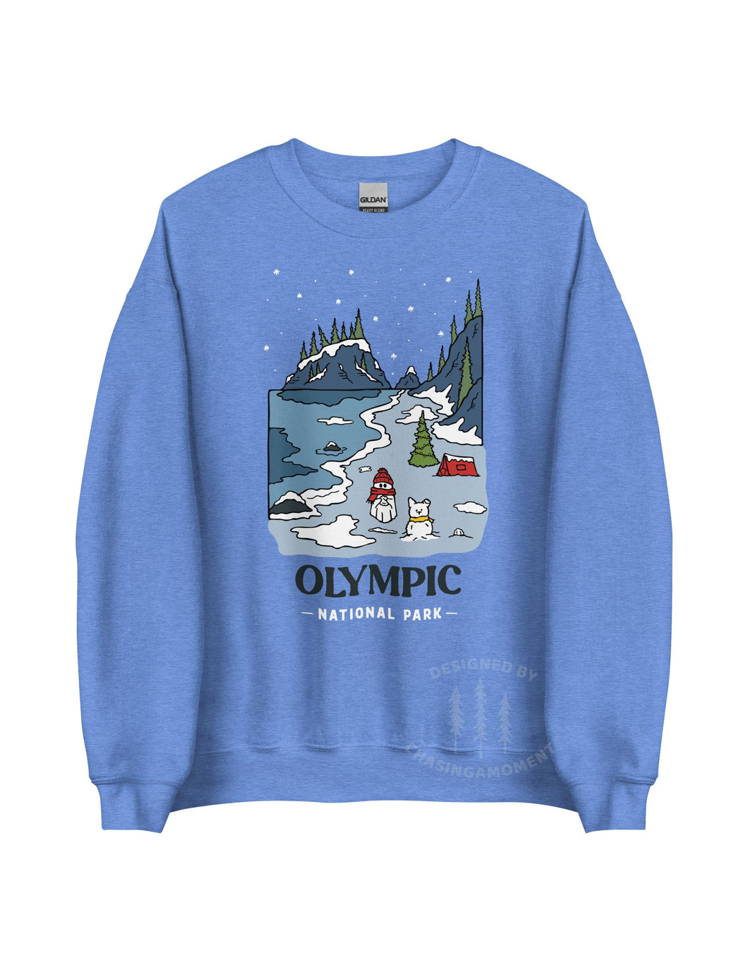 Winter Olympic National Park Unisex Sweatshirt | HEATHER DEEP ROYAL