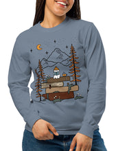 Load image into Gallery viewer, Pages and Pine Comfort Colors heavyweight long-sleeve shirt | BLUE JEAN