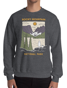 Rocky Mountain Spooky National Park Unisex Sweatshirt | CHARCOAL