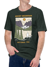 Load image into Gallery viewer, Rocky Mountain Spooky National Park Unisex t-shirt | HEATHER FOREST