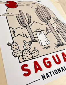 Saguaro Spooky National Park 11x14 inch Art Print