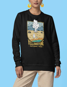 Yellowstone Spooky National Park Unisex Sweatshirt | BLACK