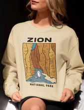 Load image into Gallery viewer, Zion Spooky National Park Unisex Sweatshirt | SAND