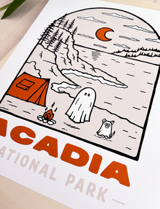 Acadia Spooky National Park 11x14 inch Art Print