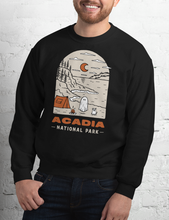 Load image into Gallery viewer, Acadia Spooky National Park Unisex Sweatshirt | BLACK