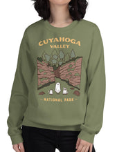 Load image into Gallery viewer, Cuyahoga Valley Spooky National Park Unisex Sweatshirt | MOSS