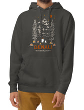 Load image into Gallery viewer, Denali Spooky National Park Unisex Hoodie | VINTAGE BLACK