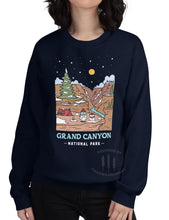 Load image into Gallery viewer, Winter Grand Canyon National Park Unisex Sweatshirt | NAVY