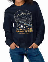 Load image into Gallery viewer, Grand Teton Spooky National Park Unisex Sweatshirt | NAVY