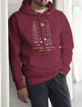 Load image into Gallery viewer, Great Smoky Mountains Spooky National Park Unisex Hoodie | WINE