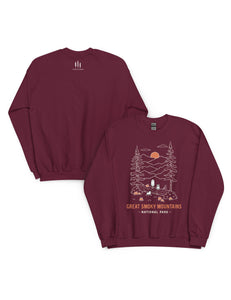 Great Smoky Mountains Spooky National Park Unisex Sweatshirt | WINE