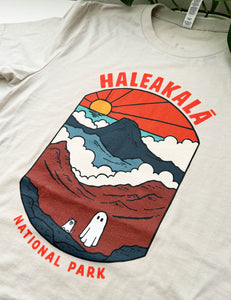 Haleakala Spooky National Park Unisex t-shirt | HEATHER DUST