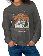 Load image into Gallery viewer, Lassen Volcanic Spooky National Park Unisex Sweatshirt | CHARCOAL
