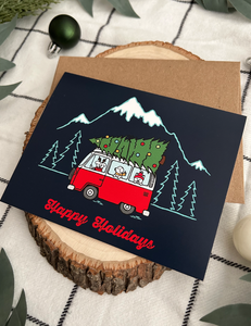 A Merry Woofmas Ride | Greeting Card
