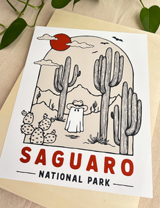 Saguaro Spooky National Park 11x14 inch Art Print