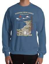 Load image into Gallery viewer, Sleeping Bear Dunes Spooky National Lakeshore Unisex Sweatshirt | LAKE BLUE