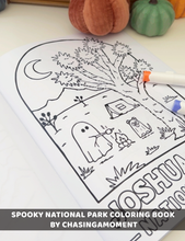 Load image into Gallery viewer, Spooky National Park Coloring Book vol. 1