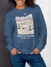 Load image into Gallery viewer, White Sands Spooky National Park Unisex Sweatshirt | LAKE BLUE
