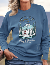 Load image into Gallery viewer, Winter Mount Rainier National Park Unisex Sweatshirt | LAKE BLUE