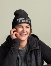 Load image into Gallery viewer, Hiked It Liked It Embroidered Cuffed Beanie | DARK GRAY