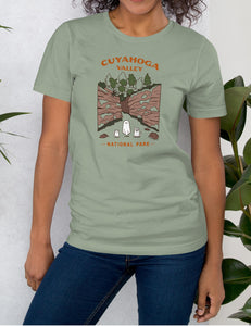 Cuyahoga Valley Spooky National Park Unisex t-shirt | SAGE