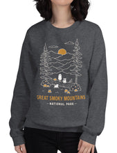 Load image into Gallery viewer, Great Smoky Mountains Spooky National Park Unisex Sweatshirt | DARK HEATHER