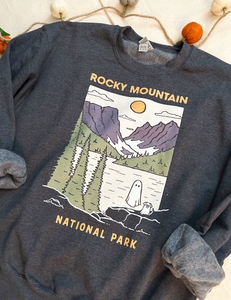 Rocky Mountain Spooky National Park Unisex Sweatshirt | CHARCOAL