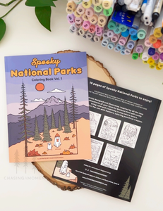 Spooky National Park Coloring Book vol. 1