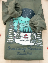 Load image into Gallery viewer, Winter Great Smoky Mountains National Park Unisex Sweatshirt | MOSS