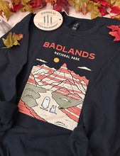 Load image into Gallery viewer, Badlands Spooky National Park Unisex Sweatshirt | BLACK