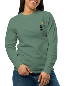 Coffee or Die Comfort Colors Unisex heavyweight long-sleeve shirt | PINE