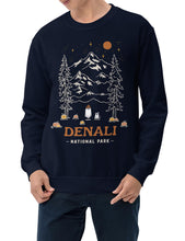 Load image into Gallery viewer, Denali Spooky National Park Unisex Sweatshirt | NAVY
