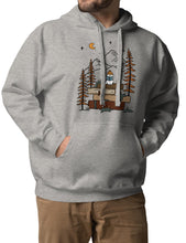 Load image into Gallery viewer, Pages and Pine Unisex Hoodie | CARBON GREY