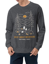 Load image into Gallery viewer, Great Smoky Mountains Spooky National Park Unisex Sweatshirt | DARK HEATHER