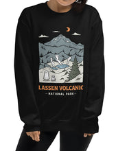 Load image into Gallery viewer, Lassen Volcanic Spooky National Park Unisex Sweatshirt | BLACK