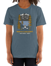 Load image into Gallery viewer, North Cascades Spooky National Park Unisex t-shirt | HEATHER SLATE