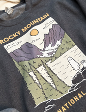 Load image into Gallery viewer, Rocky Mountain Spooky National Park Unisex Sweatshirt | CHARCOAL