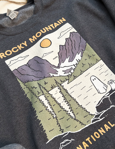 Rocky Mountain Spooky National Park Unisex Sweatshirt | CHARCOAL