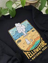 Load image into Gallery viewer, Yellowstone Spooky National Park Unisex Sweatshirt | BLACK