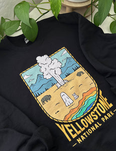 Yellowstone Spooky National Park Unisex Sweatshirt | BLACK