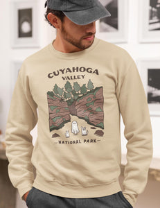 Cuyahoga Valley Spooky National Park Unisex Sweatshirt | SAND