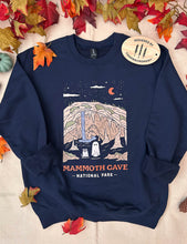 Load image into Gallery viewer, Mammoth Cave Spooky National Park Unisex Sweatshirt | NAVY