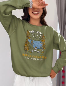 North Cascades Spooky National Park Unisex Sweatshirt | MOSS