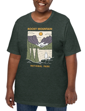Load image into Gallery viewer, Rocky Mountain Spooky National Park Unisex t-shirt | HEATHER FOREST
